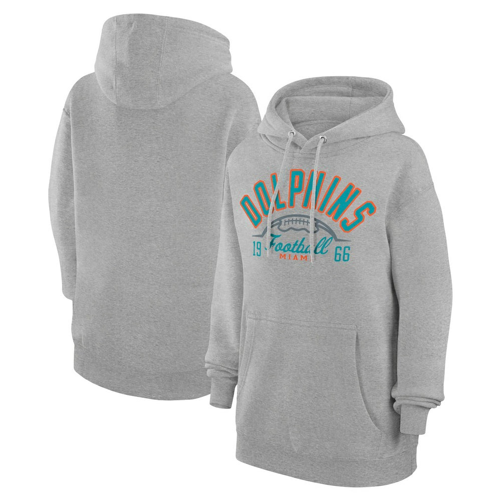 Starter Unisex Half Ball Team Fleece Pullover Hoodie - Miami Dolphins