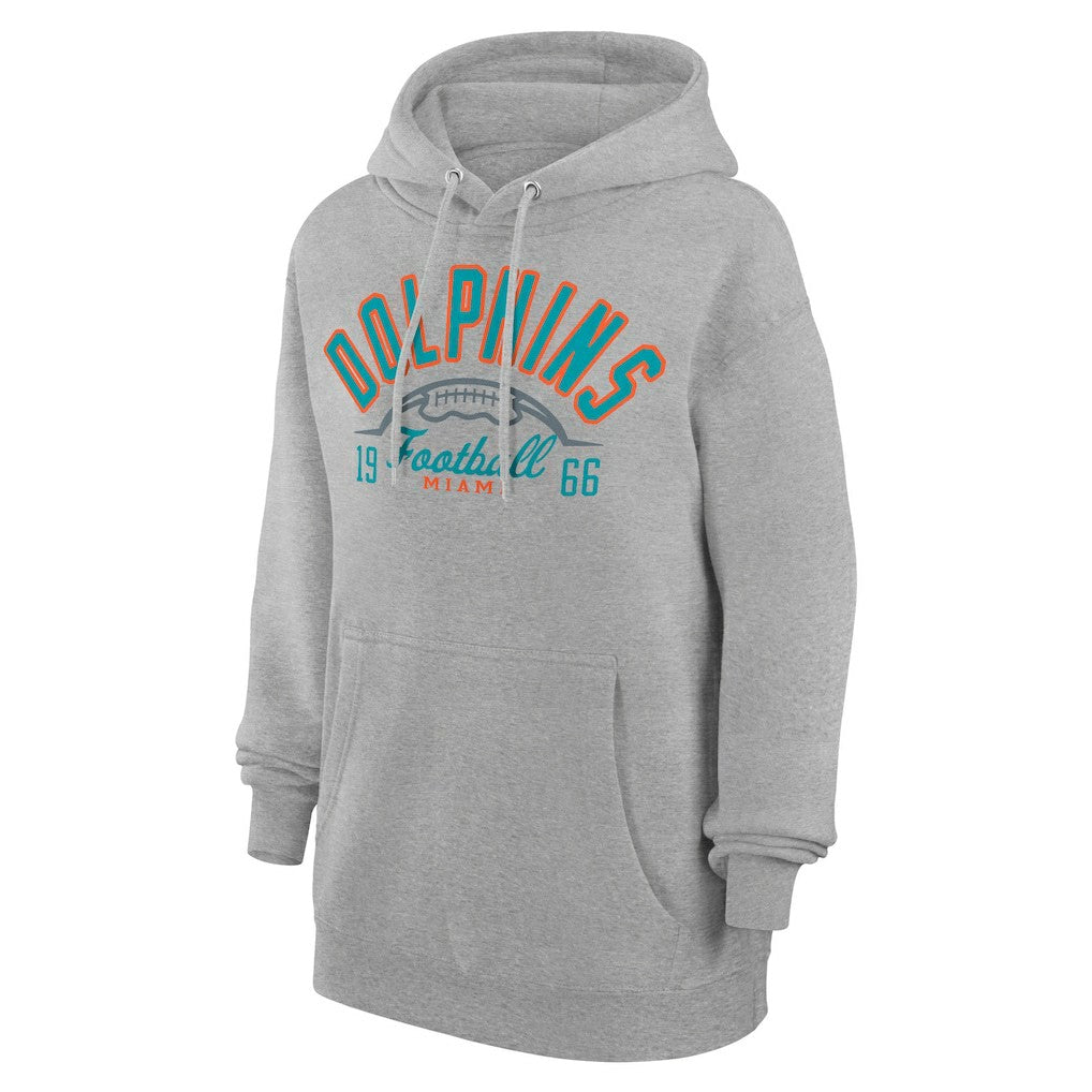 Starter Unisex Half Ball Team Fleece Pullover Hoodie - Miami Dolphins