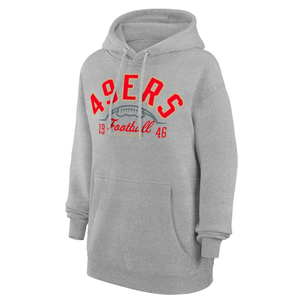 Starter Unisex Half Ball Team Fleece Pullover Hoodie - San Francisco 49ers