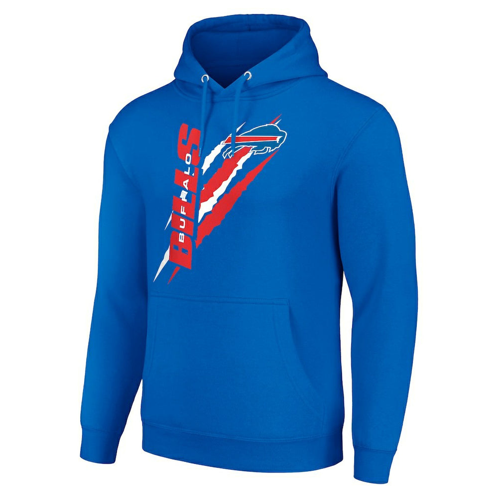 Starter Unisex Color Scratch Fleece Pullover Hoodie - Buffalo Bills