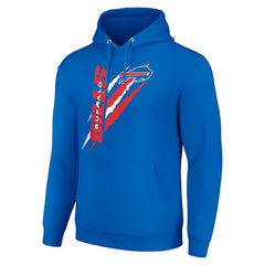 Starter Unisex Color Scratch Fleece Pullover Hoodie - Buffalo Bills