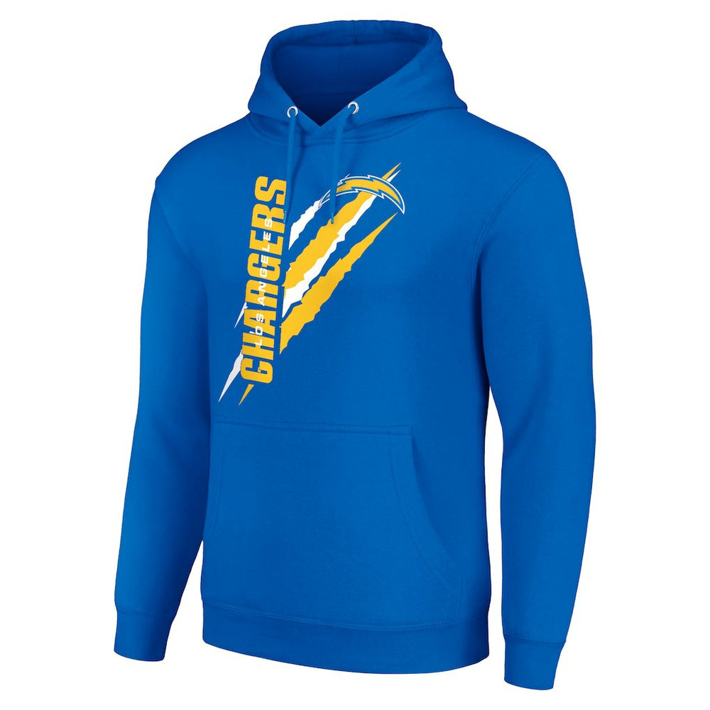 Starter Unisex Color Scratch Fleece Pullover Hoodie - Los Angeles Chargers