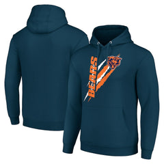 Starter Unisex Color Scratch Fleece Pullover Hoodie - Chicago Bears