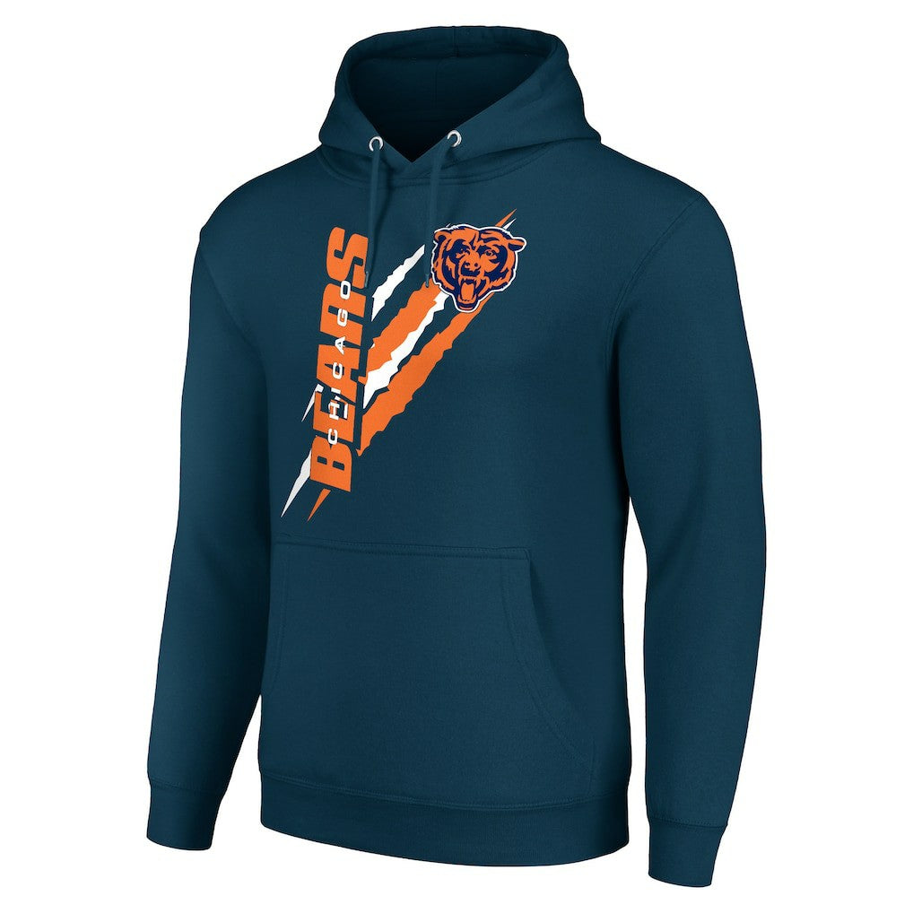 Starter Unisex Color Scratch Fleece Pullover Hoodie - Chicago Bears