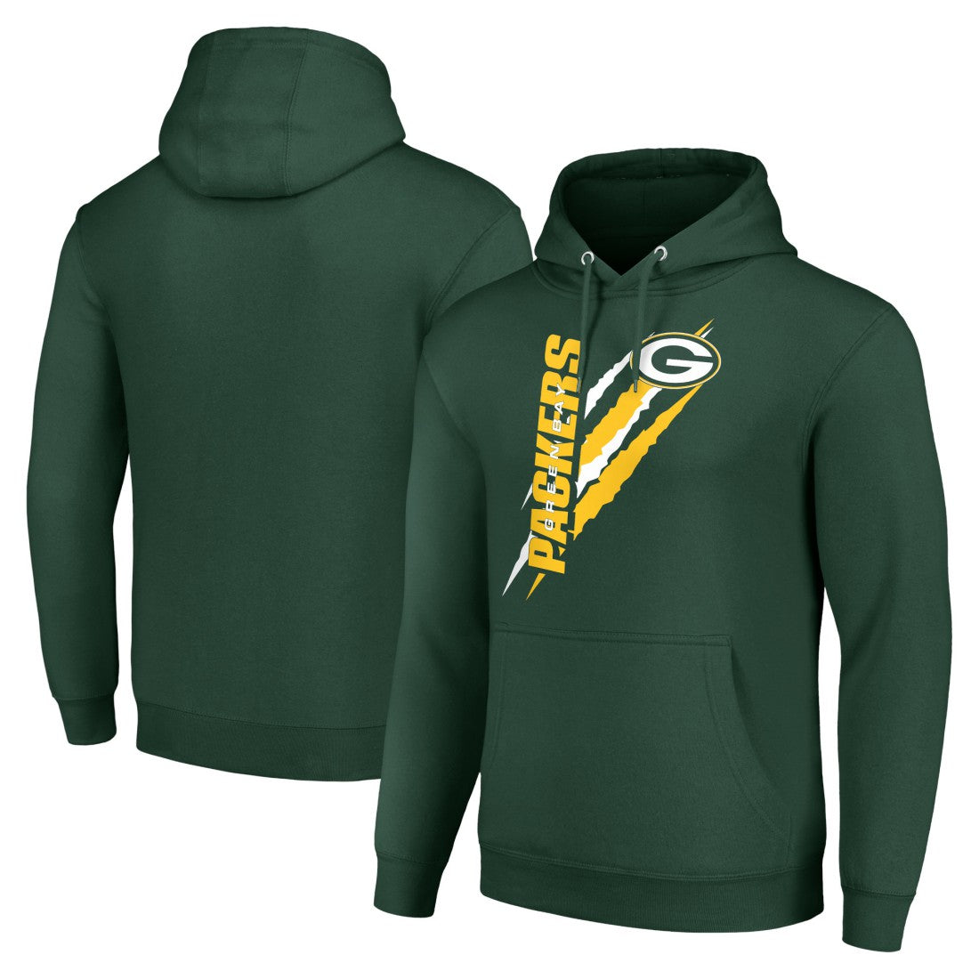 Starter Unisex Color Scratch Fleece Pullover Hoodie - Green Bay Packers