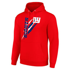 Starter Unisex Color Scratch Fleece Pullover Hoodie - New York Giants