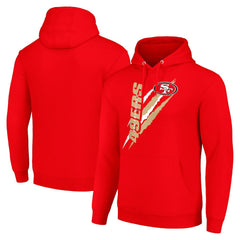 Starter Unisex Color Scratch Fleece Pullover Hoodie - San Francisco 49ers