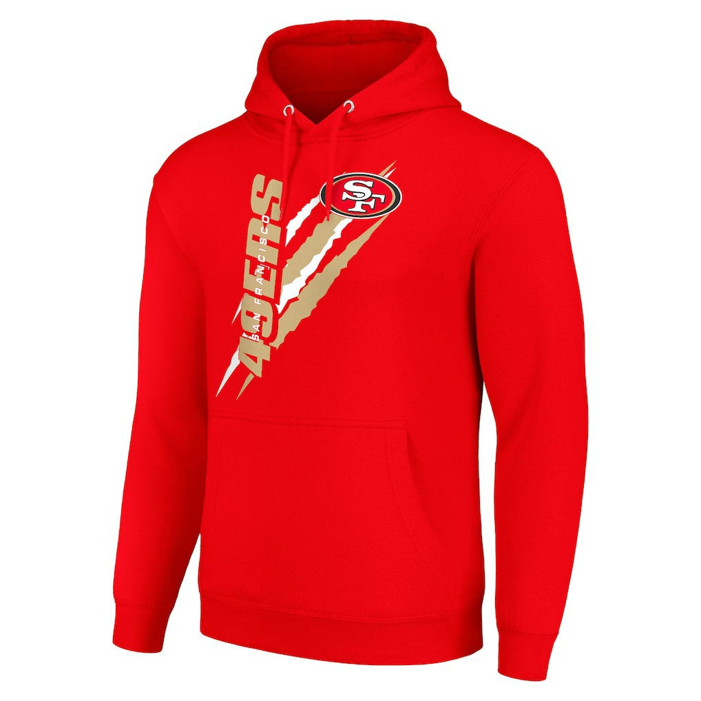 Starter Unisex Color Scratch Fleece Pullover Hoodie - San Francisco 49ers