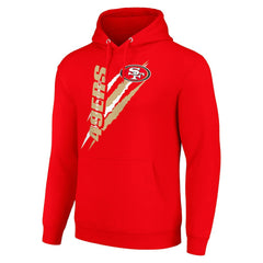 Starter Unisex Color Scratch Fleece Pullover Hoodie - San Francisco 49ers
