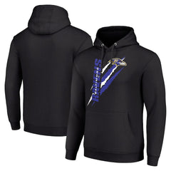 Starter Unisex Color Scratch Fleece Pullover Hoodie - Baltimore Ravens
