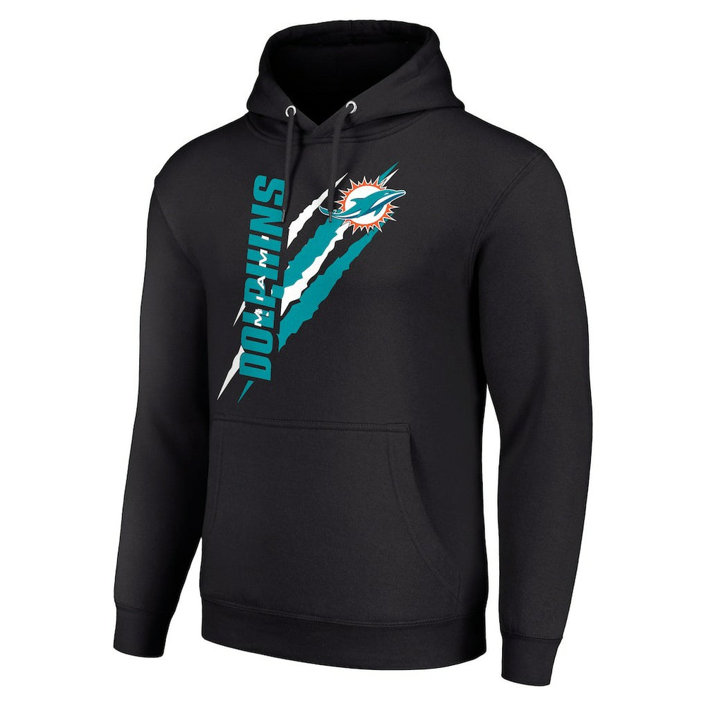 Starter Unisex Color Scratch Fleece Pullover Hoodie - Miami Dolphins