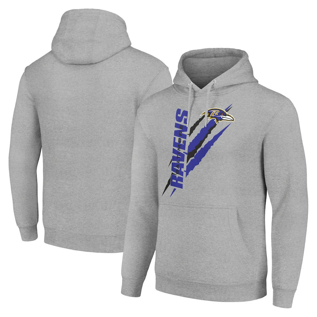 Starter Unisex Color Scratch Fleece Pullover Hoodie - Baltimore Ravens