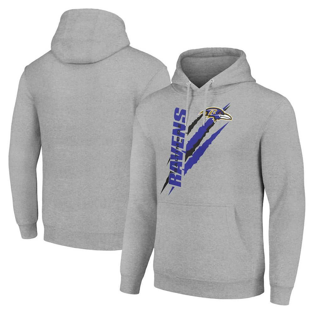 Starter Unisex Color Scratch Fleece Pullover Hoodie - Baltimore Ravens