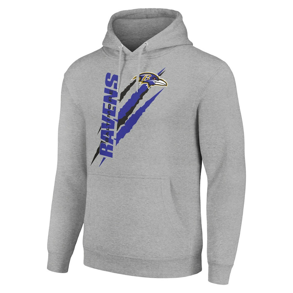 Starter Unisex Color Scratch Fleece Pullover Hoodie - Baltimore Ravens