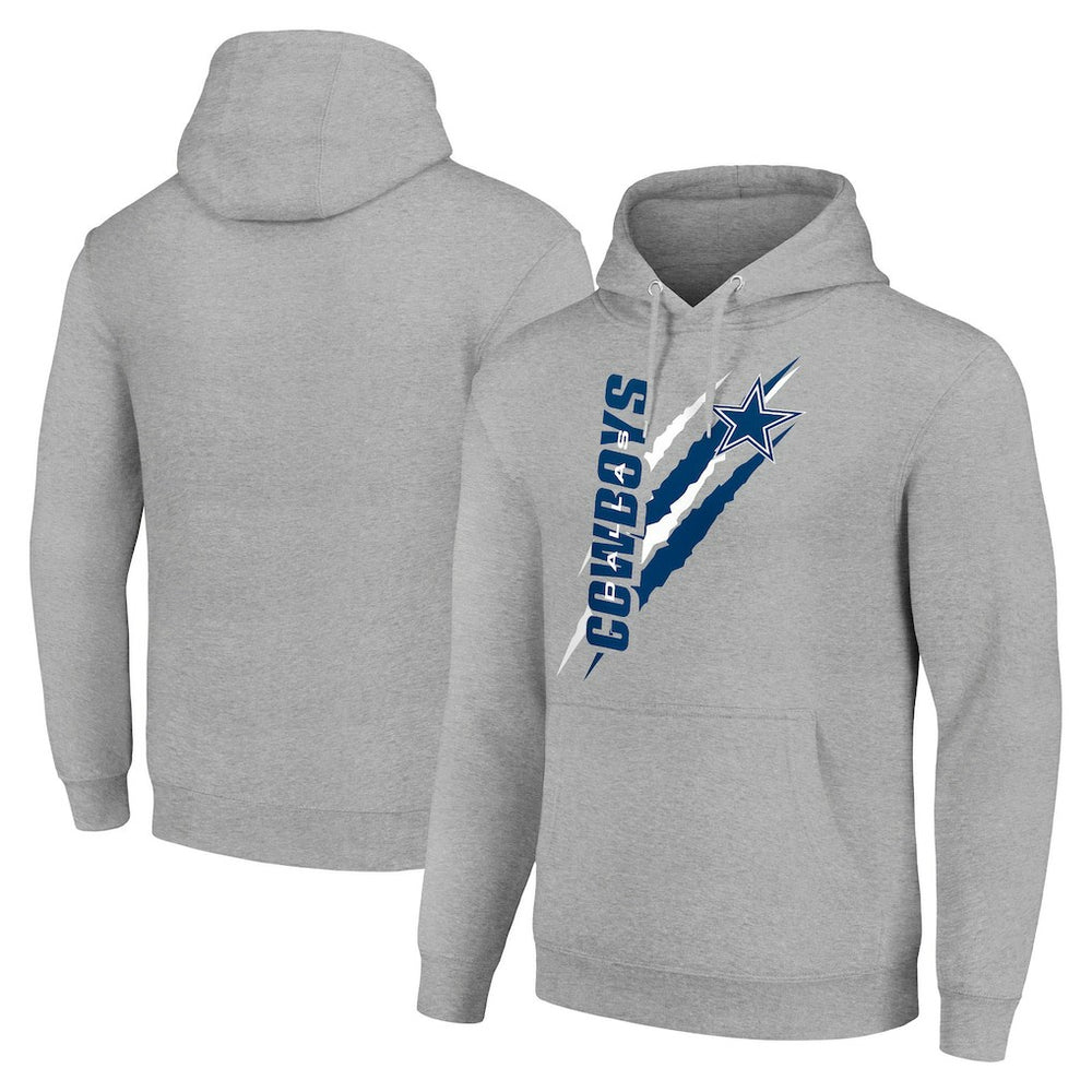 Starter Unisex Color Scratch Fleece Pullover Hoodie - Dallas Cowboys