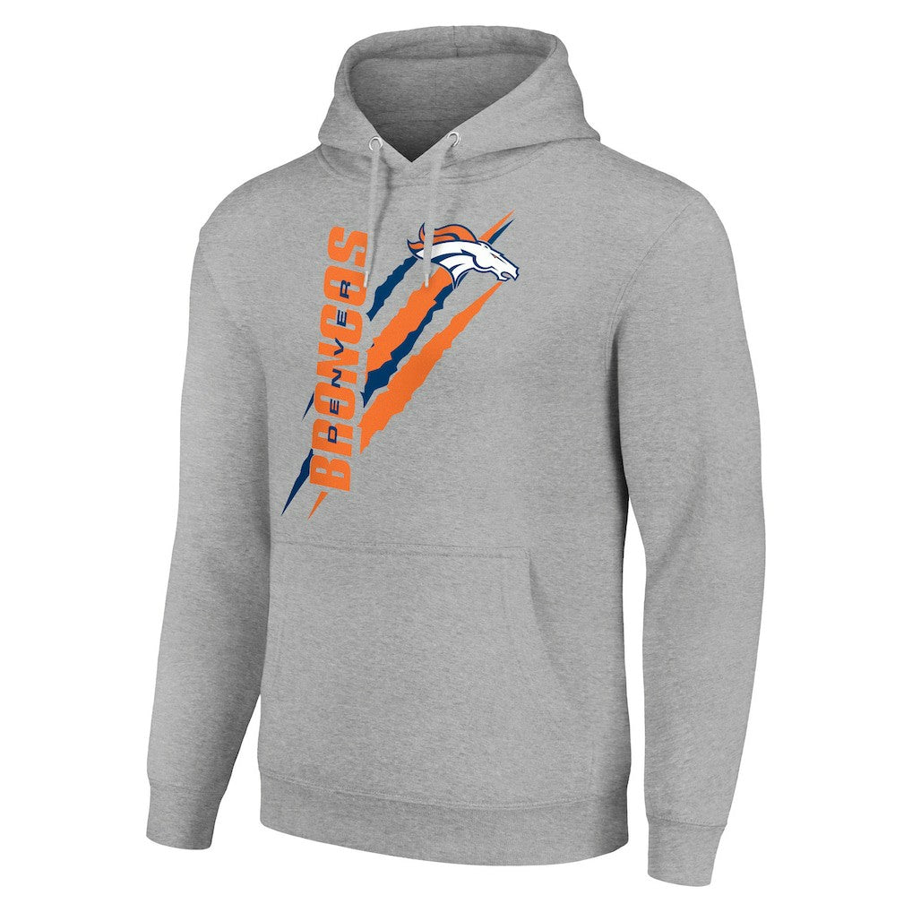 Starter Unisex Color Scratch Fleece Pullover Hoodie - Denver Broncos