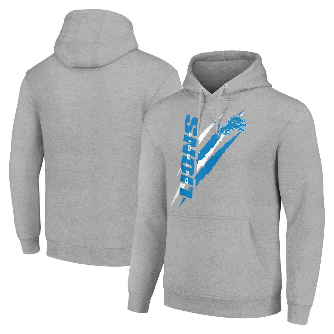 Starter Unisex Color Scratch Fleece Pullover Hoodie - Detroit Lions