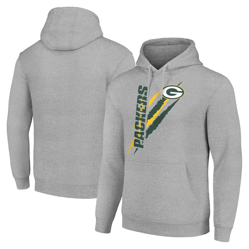 Starter Unisex Color Scratch Fleece Pullover Hoodie - Green Bay Packers
