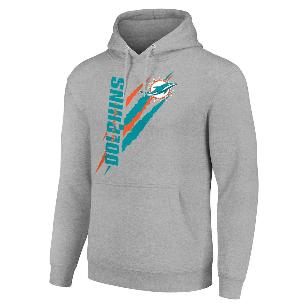 Starter Unisex Color Scratch Fleece Pullover Hoodie - Miami Dolphins