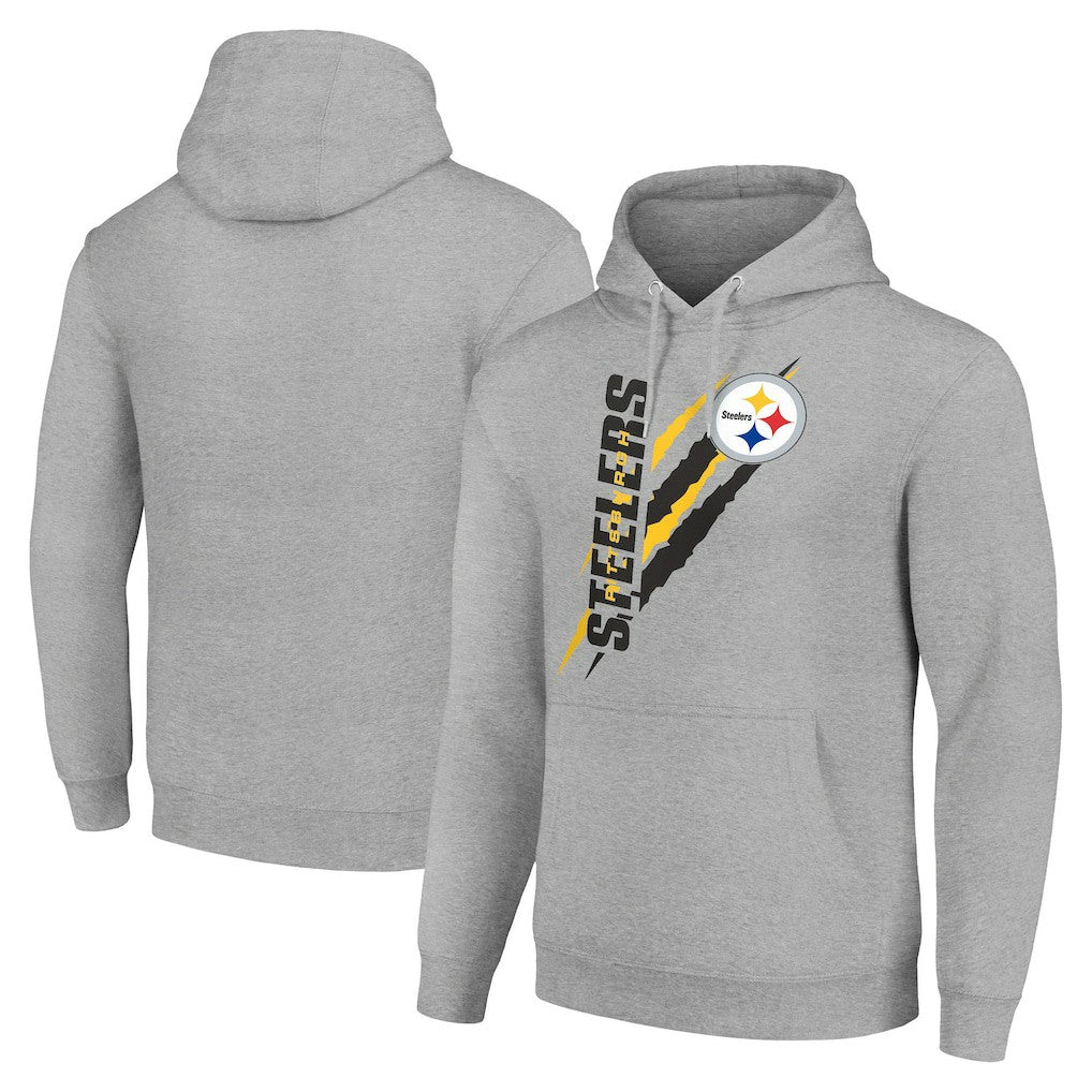 Starter Unisex Color Scratch Fleece Pullover Hoodie - Pittsburgh Steelers