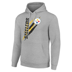 Starter Unisex Color Scratch Fleece Pullover Hoodie - Pittsburgh Steelers
