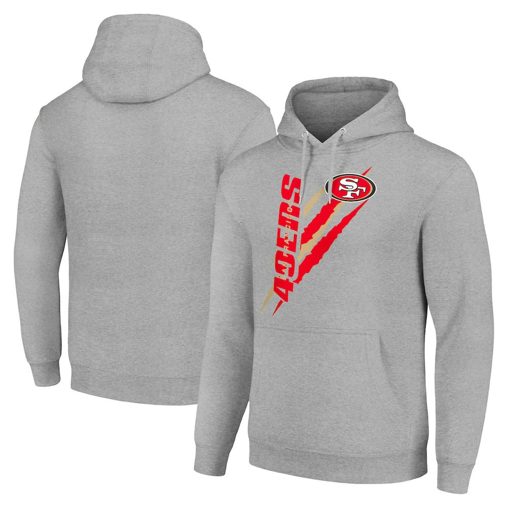 Starter Unisex Color Scratch Fleece Pullover Hoodie - San Francisco 49ers