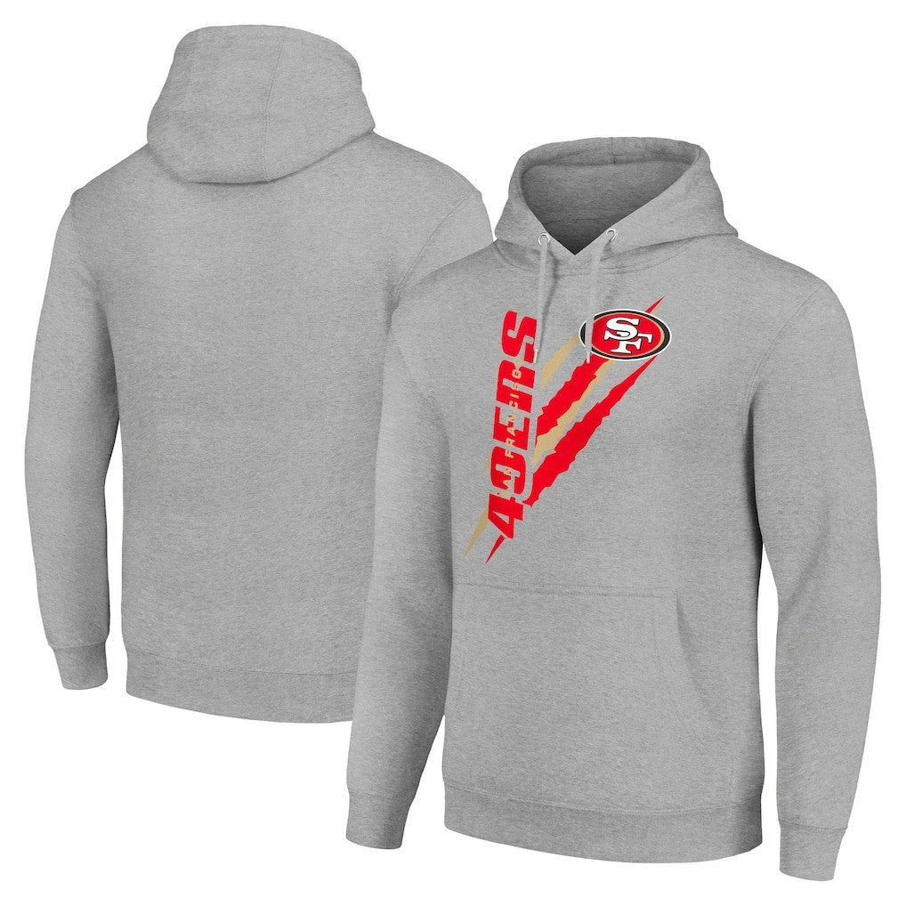 Starter Unisex Color Scratch Fleece Pullover Hoodie - San Francisco 49ers