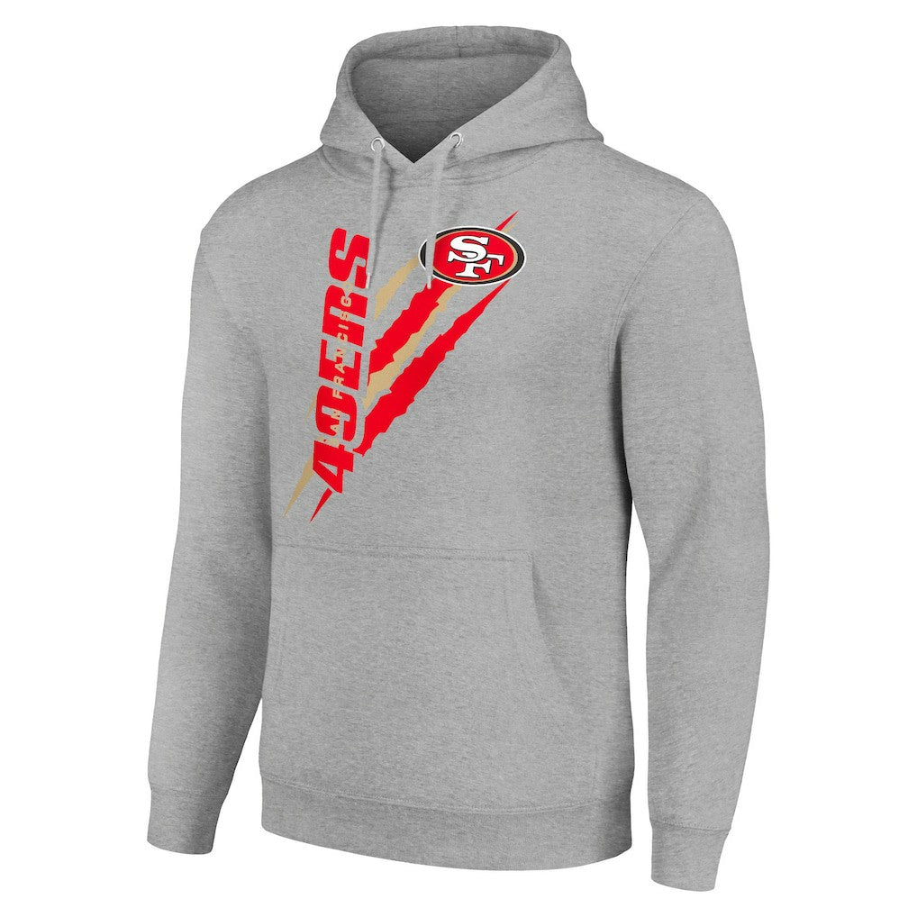 Starter Unisex Color Scratch Fleece Pullover Hoodie - San Francisco 49ers
