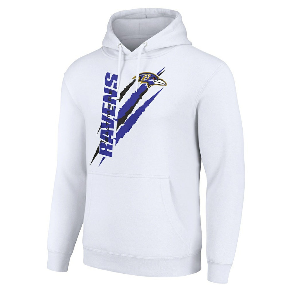 Starter Unisex Color Scratch Fleece Pullover Hoodie - Baltimore Ravens