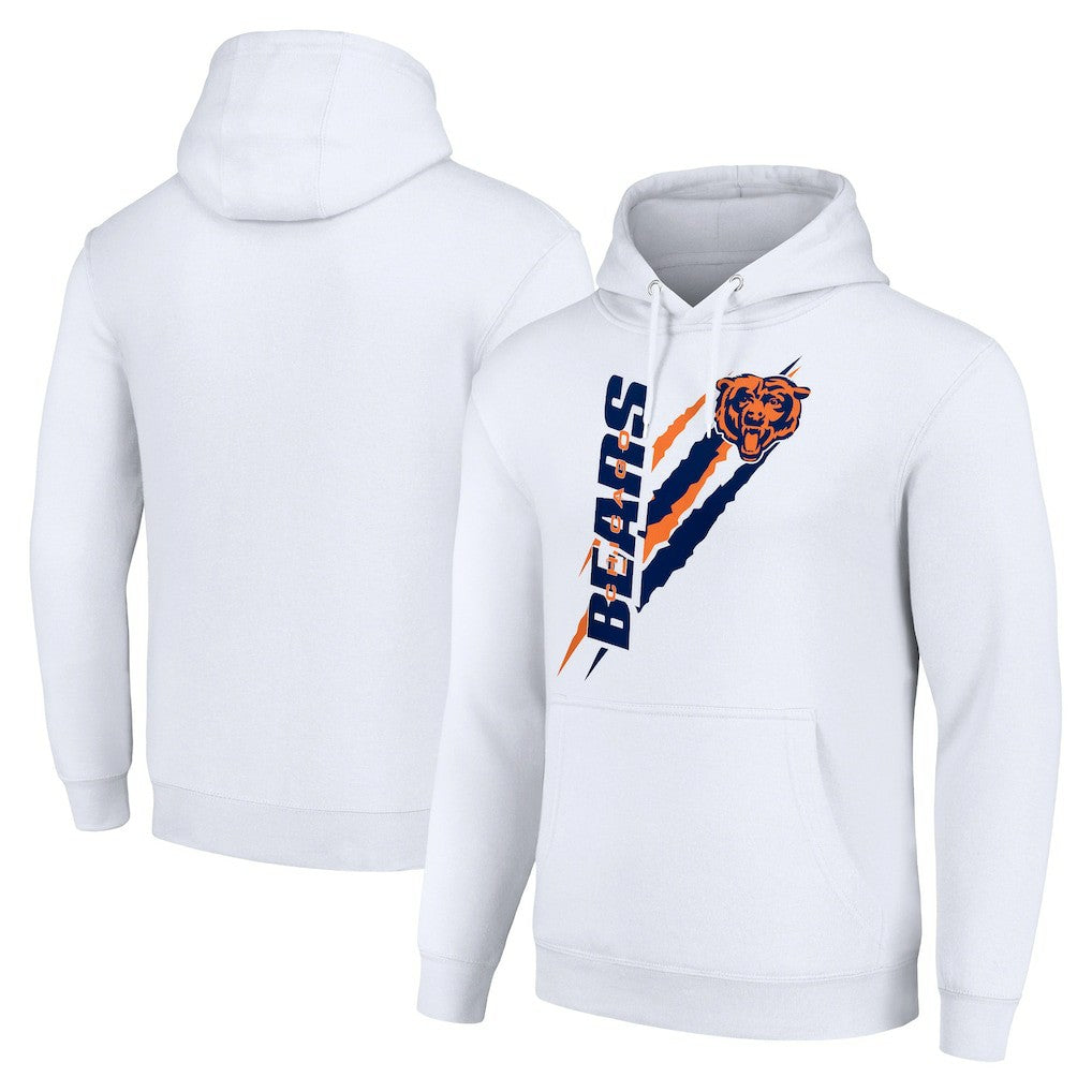 Starter Unisex Color Scratch Fleece Pullover Hoodie - Chicago Bears
