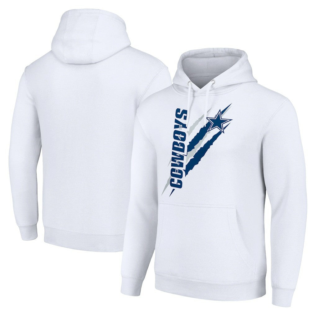 Starter Unisex Color Scratch Fleece Pullover Hoodie - Dallas Cowboys