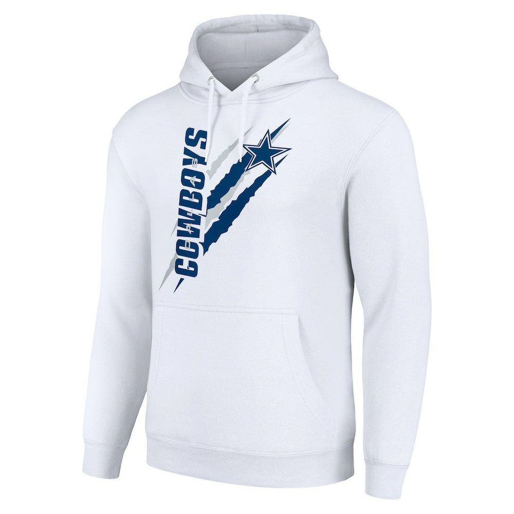 Starter Unisex Color Scratch Fleece Pullover Hoodie - Dallas Cowboys