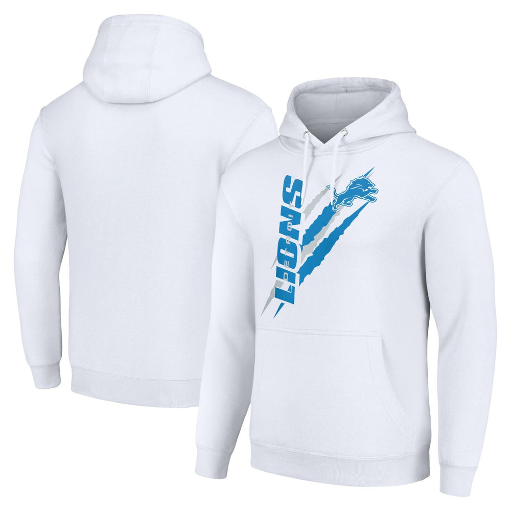Starter Unisex Color Scratch Fleece Pullover Hoodie - Detroit Lions