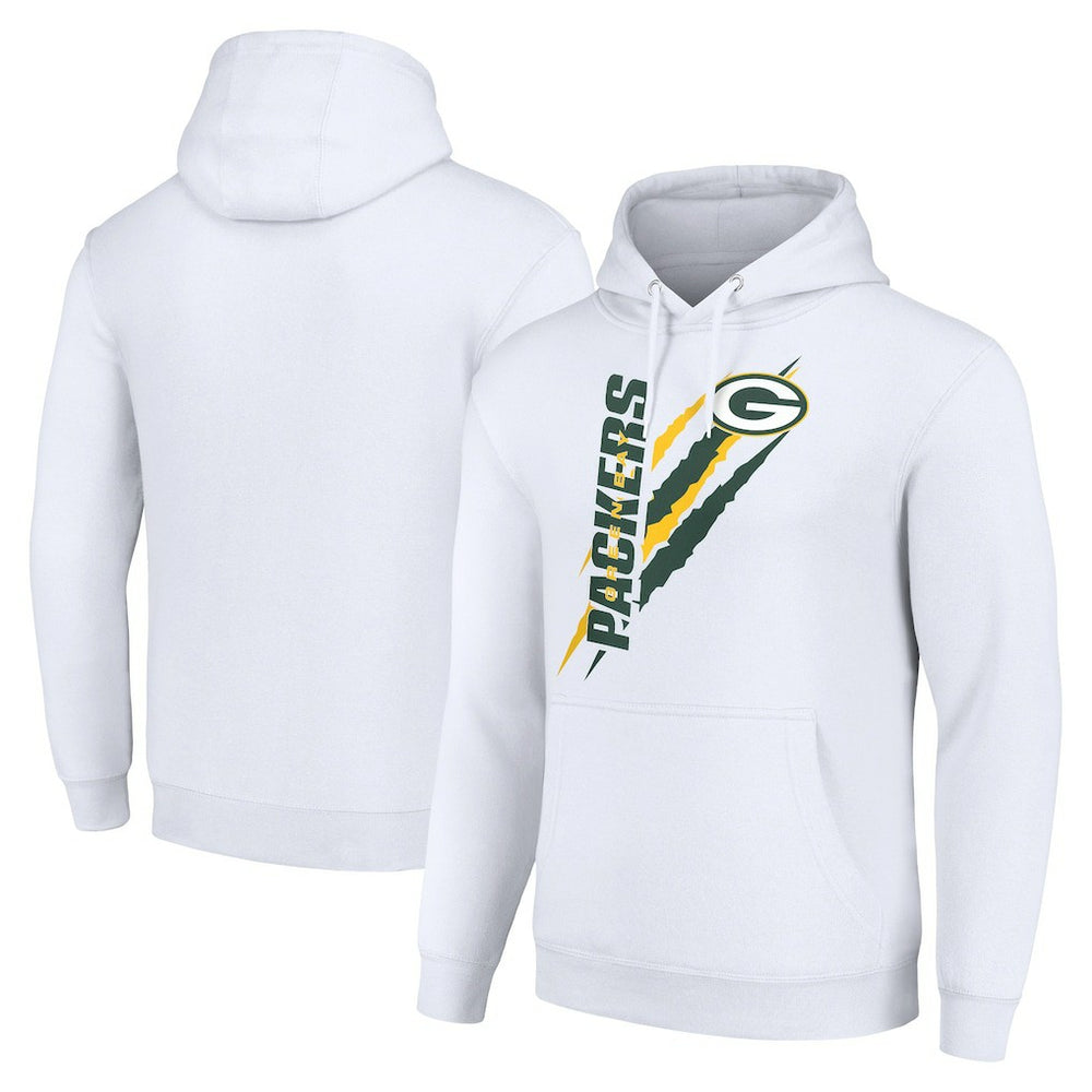 Starter Unisex Color Scratch Fleece Pullover Hoodie - Green Bay Packers
