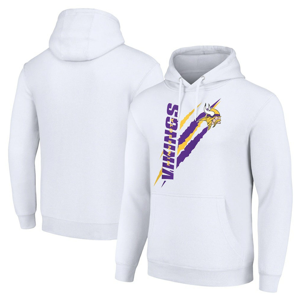 Starter Unisex Color Scratch Fleece Pullover Hoodie - Minnesota Vikings