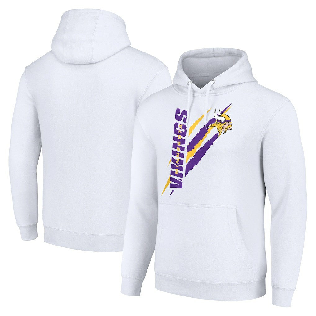 Starter Unisex Color Scratch Fleece Pullover Hoodie - Minnesota Vikings