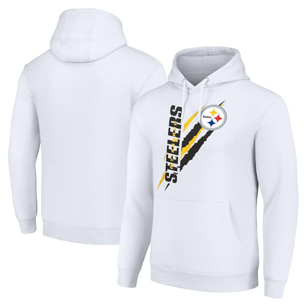 Starter Unisex Color Scratch Fleece Pullover Hoodie - Pittsburgh Steelers
