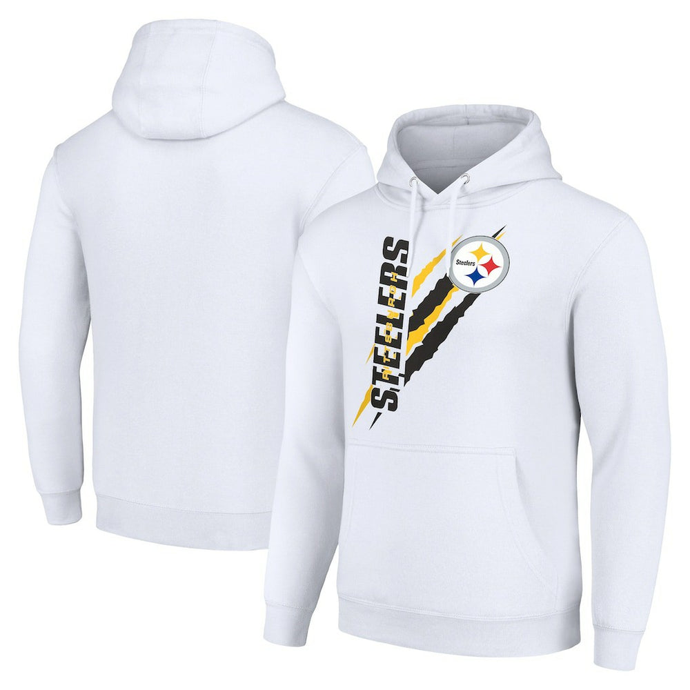 Starter Unisex Color Scratch Fleece Pullover Hoodie - Pittsburgh Steelers
