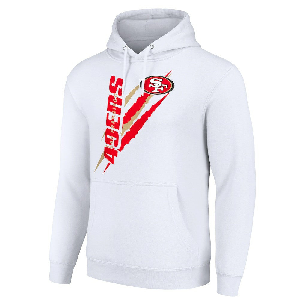 Starter Unisex Color Scratch Fleece Pullover Hoodie - San Francisco 49ers