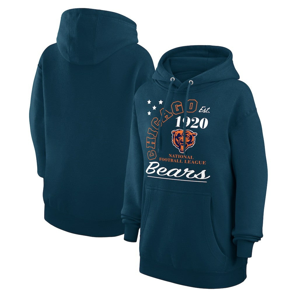 Starter Unisex Arch Team Fleece Pullover Hoodie - Chicago Bears