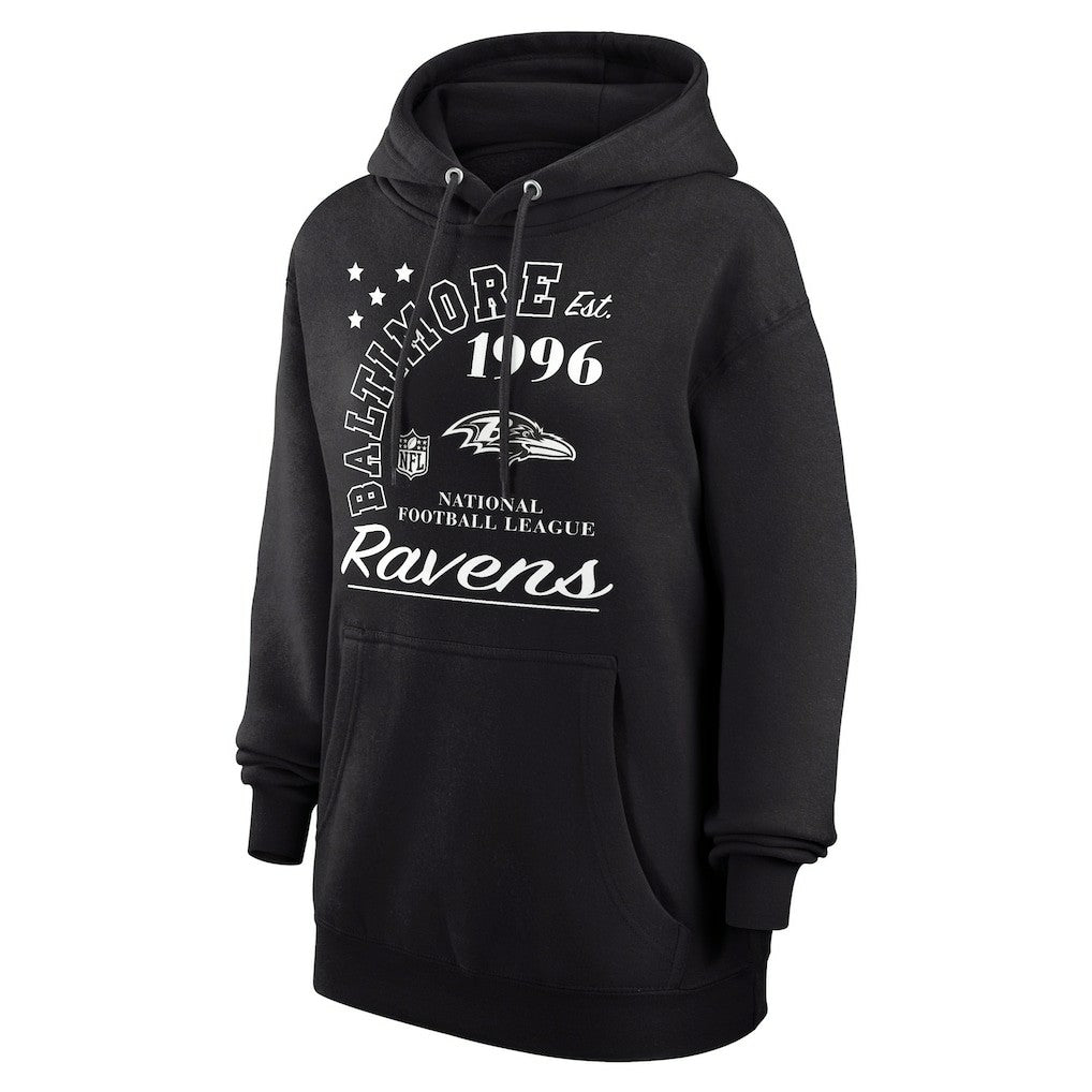 Starter Unisex Arch Team Fleece Pullover Hoodie - Baltimore Ravens