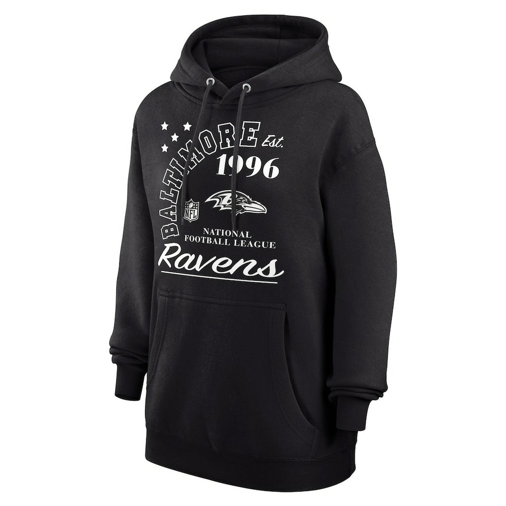 Starter Unisex Arch Team Fleece Pullover Hoodie - Baltimore Ravens