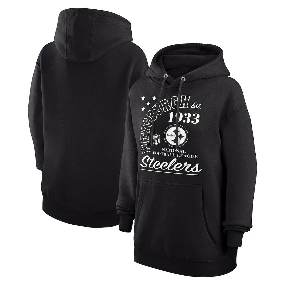 Starter Unisex Arch Team Fleece Pullover Hoodie - Pittsburgh Steelers