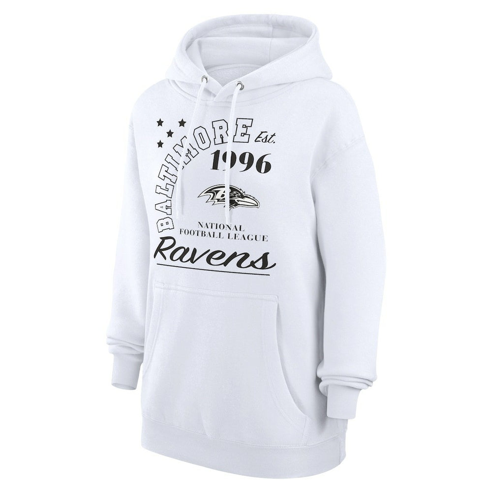 Starter Unisex Arch Team Fleece Pullover Hoodie - Baltimore Ravens