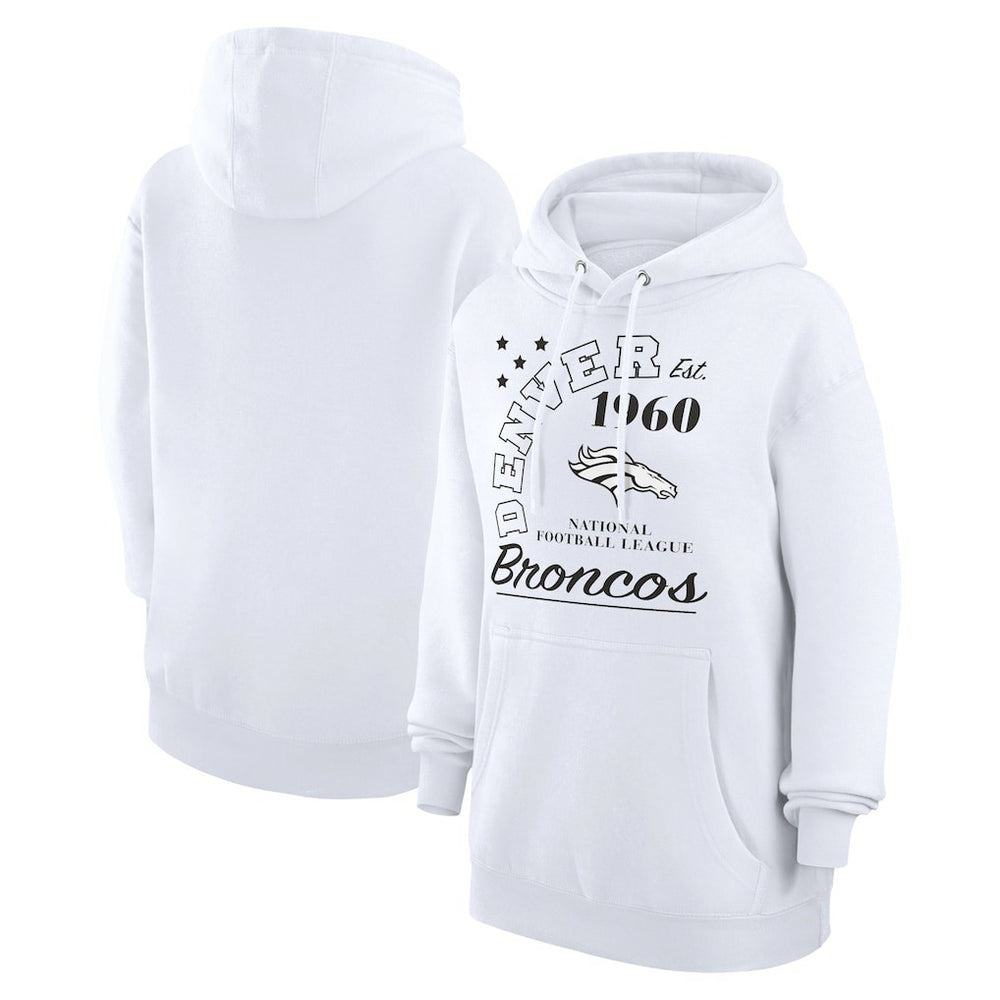 Starter Unisex Arch Team Fleece Pullover Hoodie - Denver Broncos