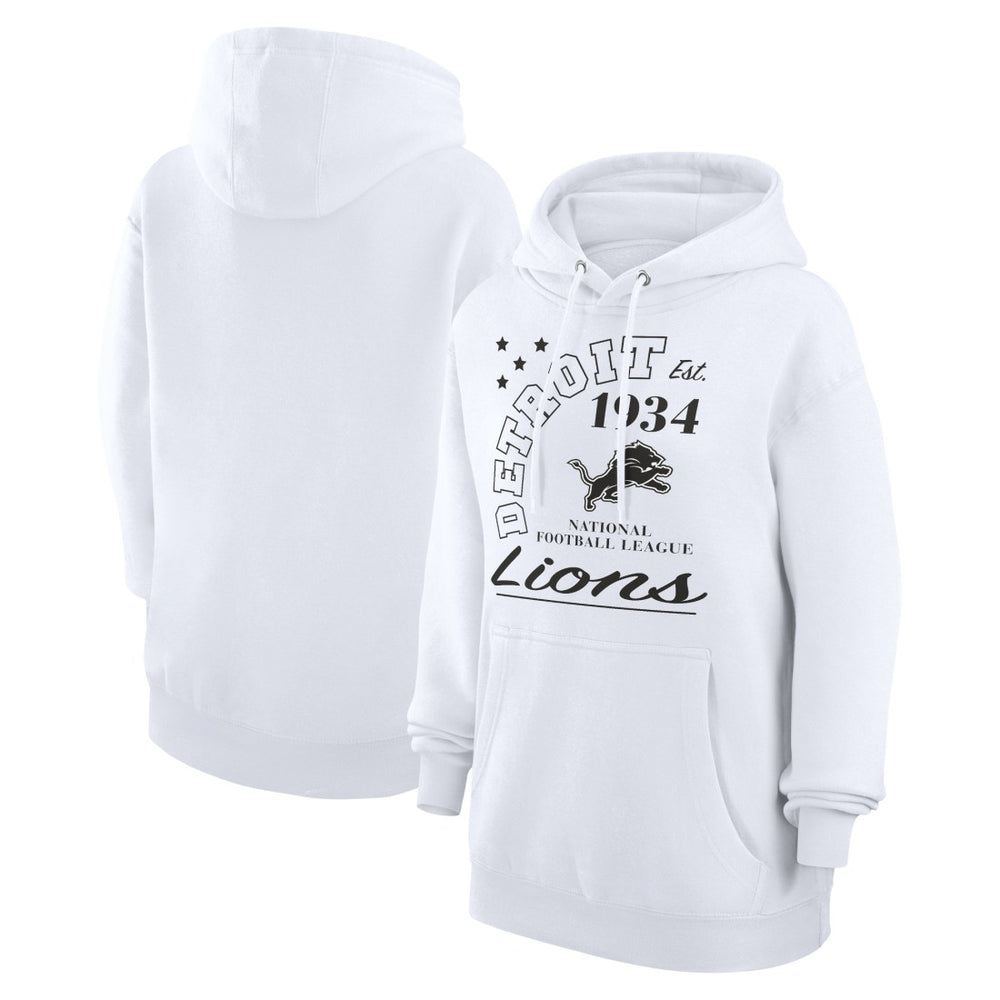 Starter Unisex Arch Team Fleece Pullover Hoodie - Detroit Lions