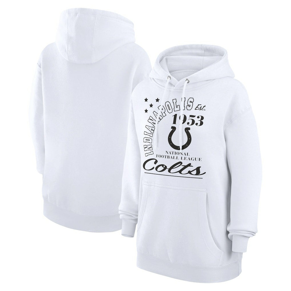 Starter Unisex Arch Team Fleece Pullover Hoodie - Indianapolis Colts