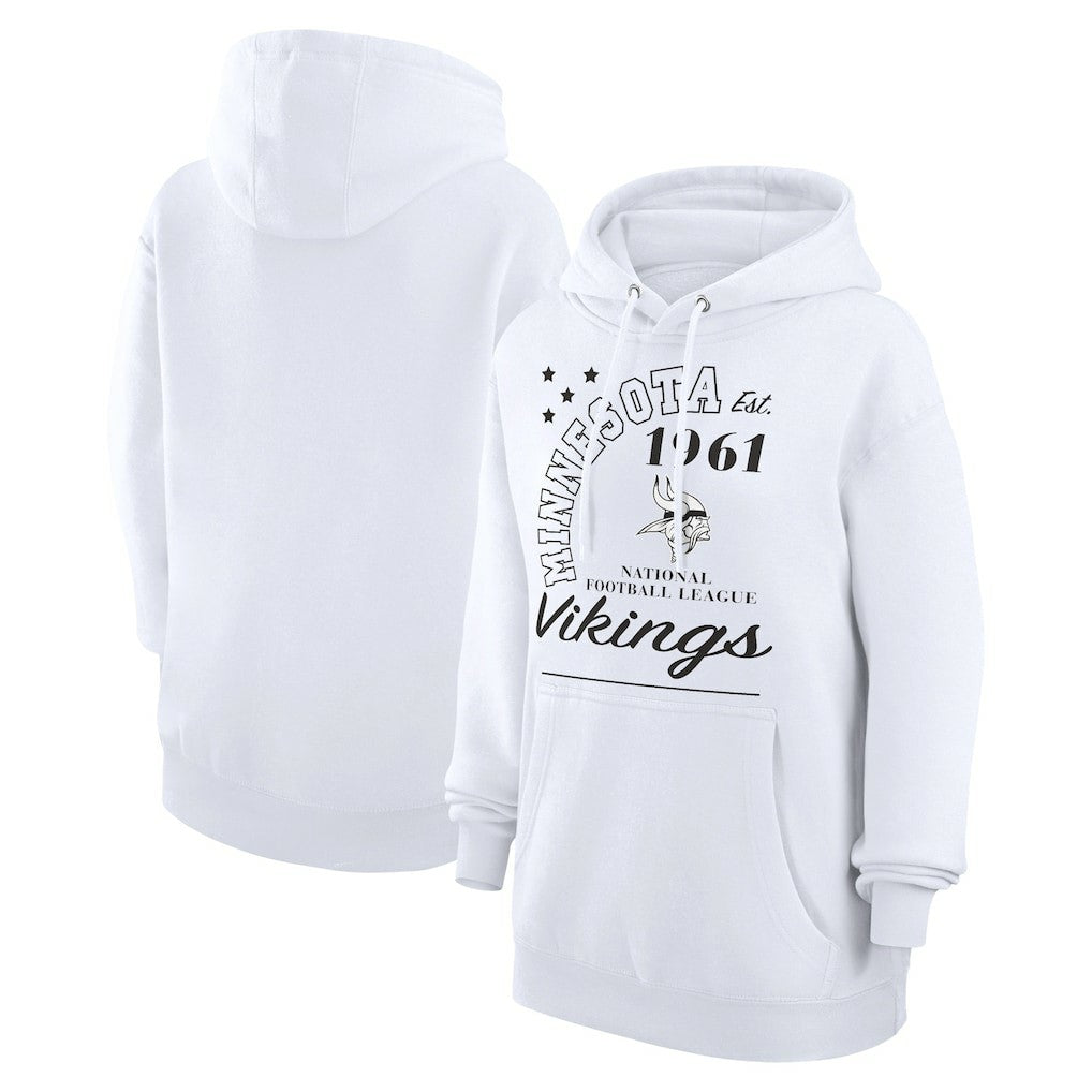 Starter Unisex Arch Team Fleece Pullover Hoodie - Minnesota Vikings