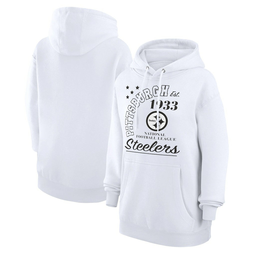 Starter Unisex Arch Team Fleece Pullover Hoodie - Pittsburgh Steelers
