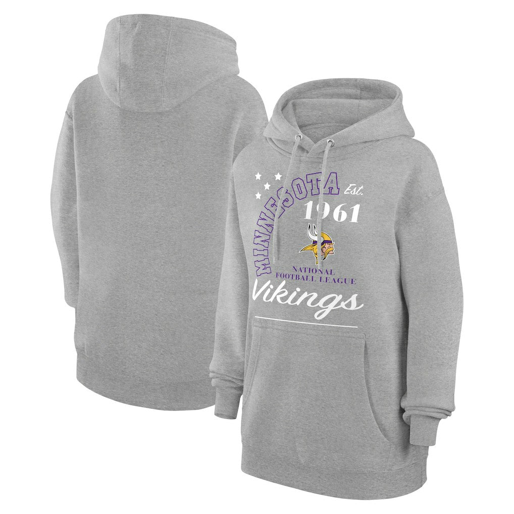 Starter Unisex Arch Team Fleece Pullover Hoodie - Minnesota Vikings